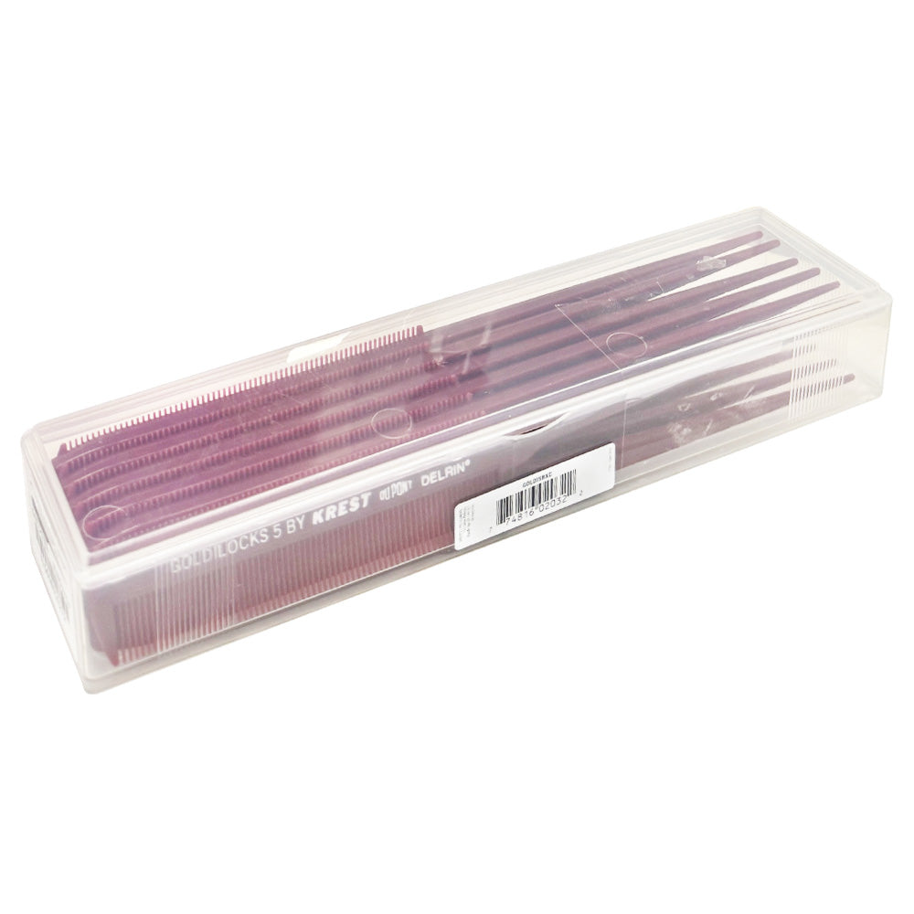 Krest Goldilocks X-Fine Rattail Comb #5 12Pcs GOLI5BXC 02032