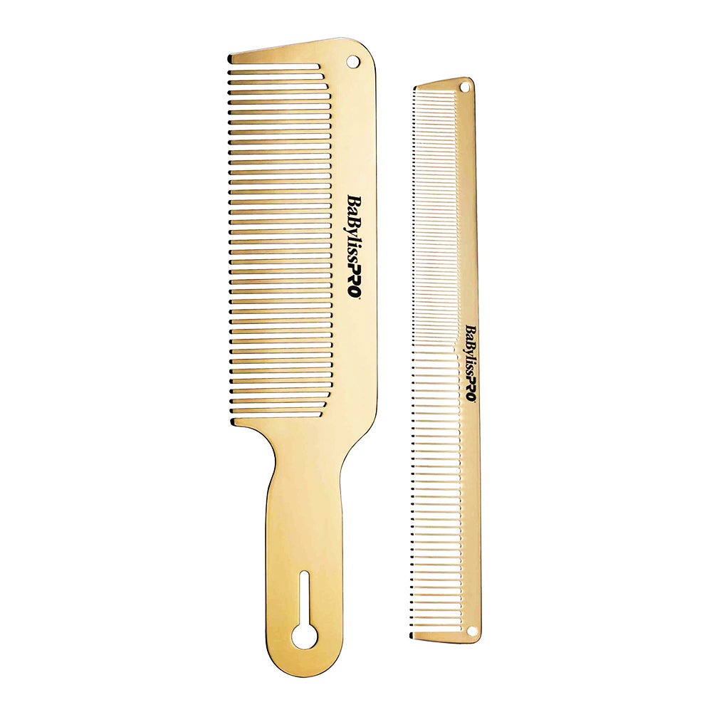 BaBylissPRO Barberology GoldFX Kit de peignes métalliques BCOMBSET2G