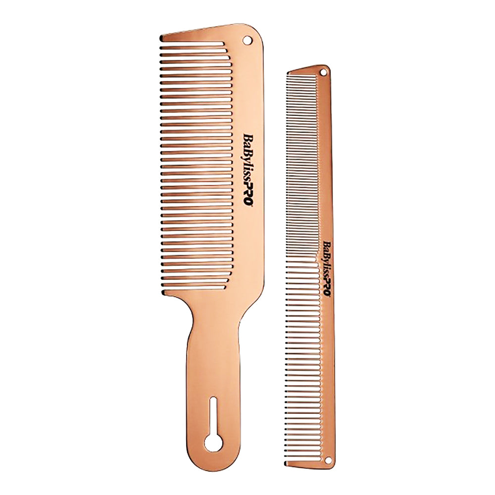 BaBylissPRO Barberology Coffret de peignes métalliques RoseFX BCOMBSET2RG