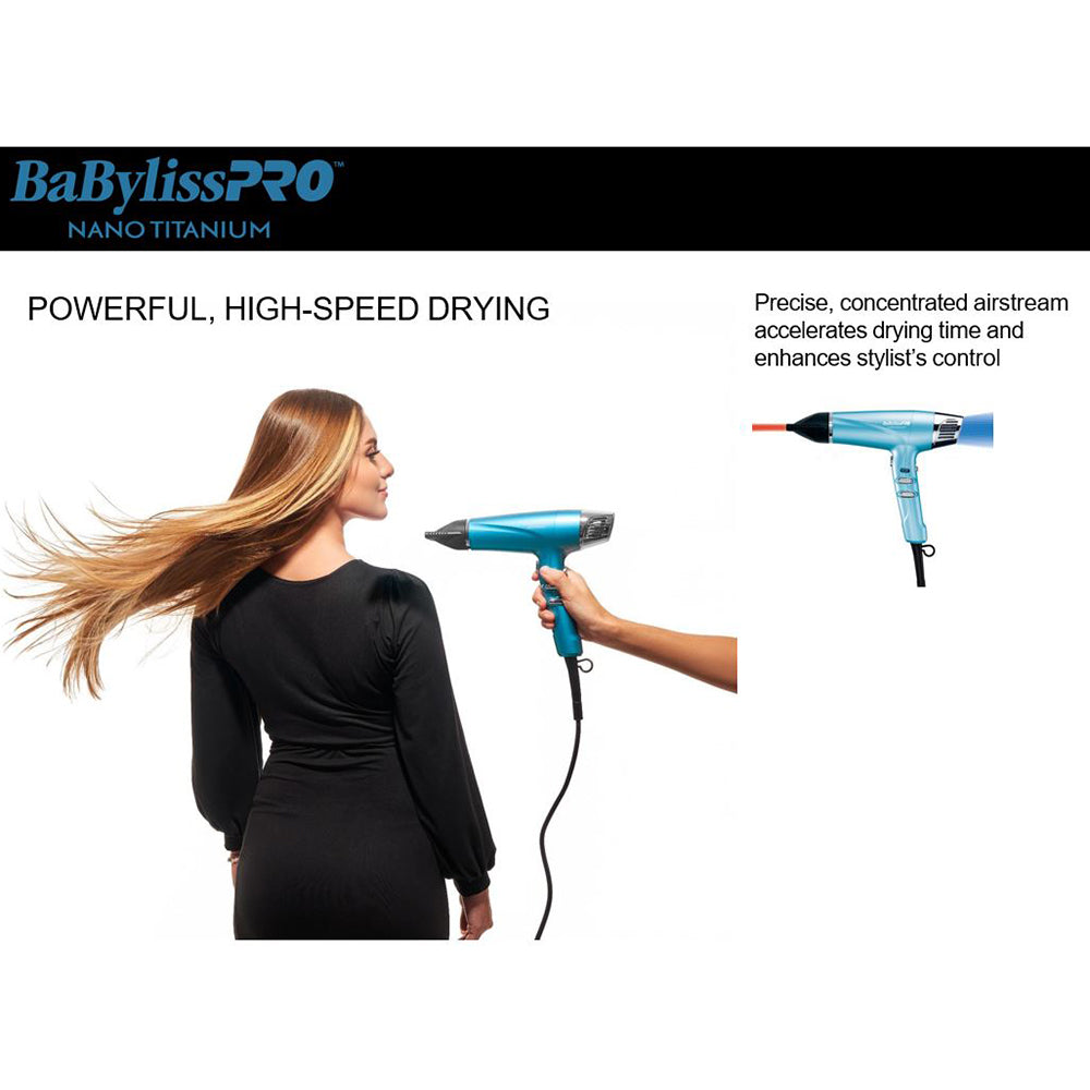 Sèche-cheveux ionique double haute vitesse BaBylissPRO NT BNT9100C