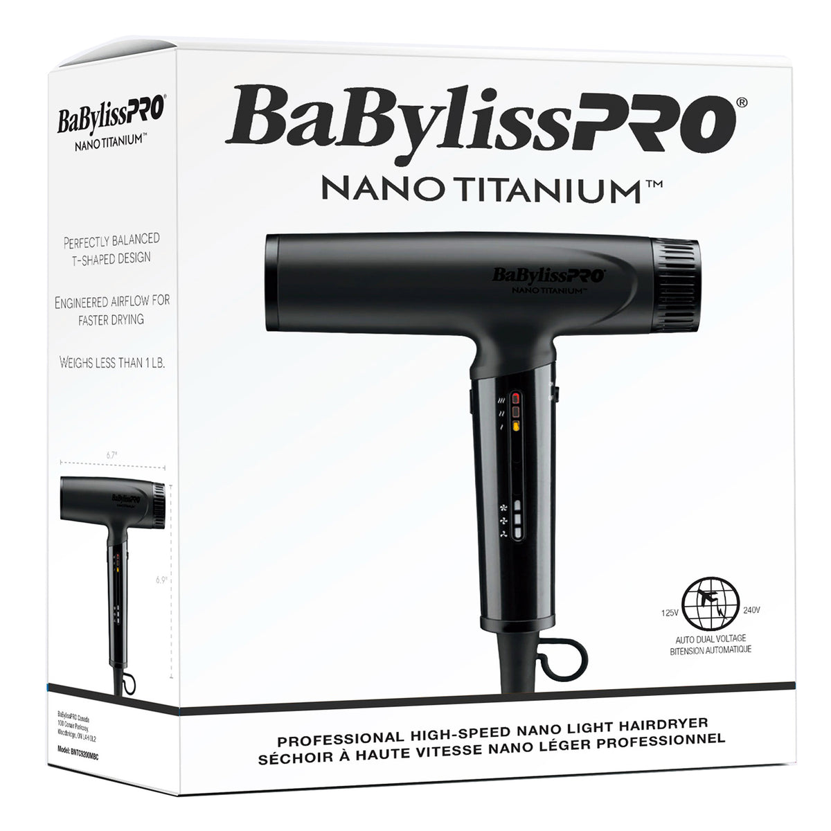 BaBylissPRO High-speed Nano Light Hairdryer BNTC9200MBC