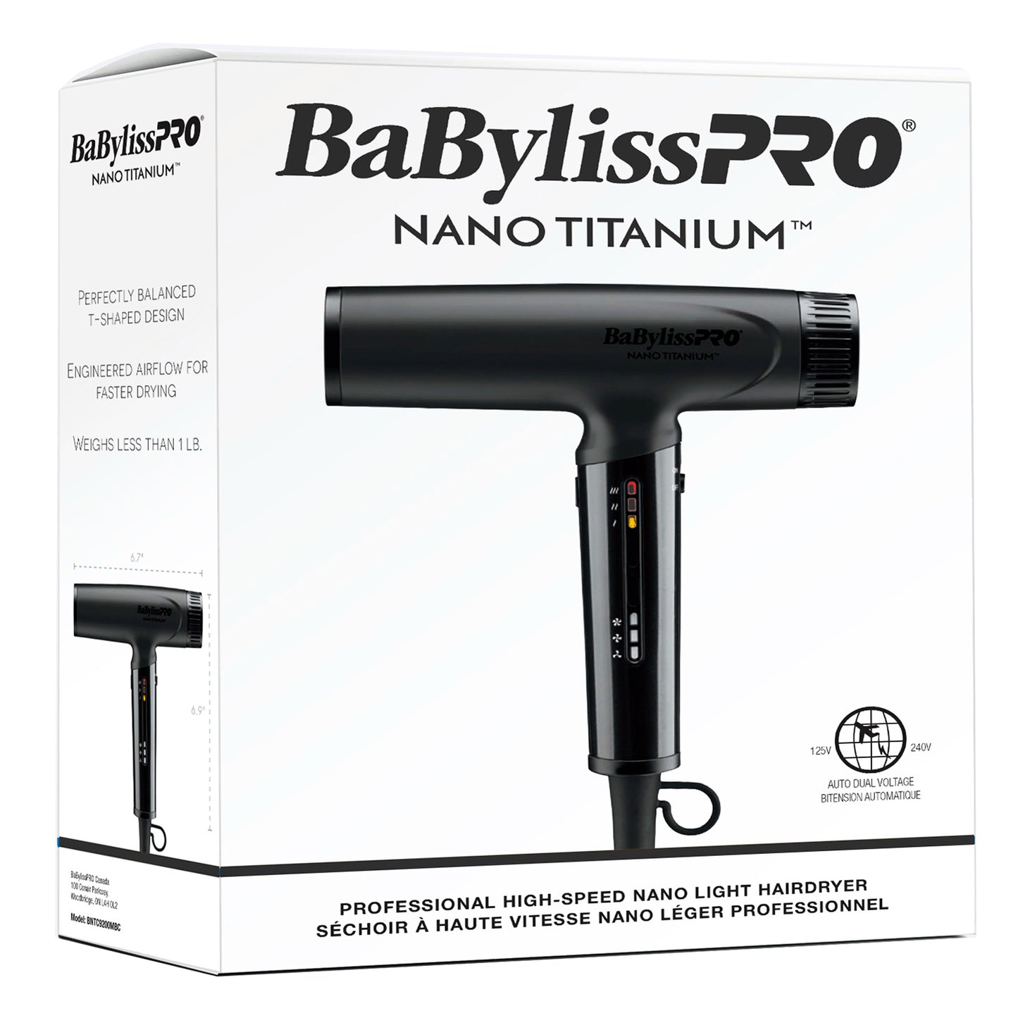 BaBylissPRO High-speed Nano Light Hairdryer BNTC9200MBC