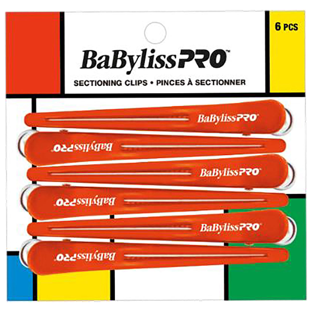 Kẹp chia tóc BaBylissPRO 6 cái BES24ASC 46948
