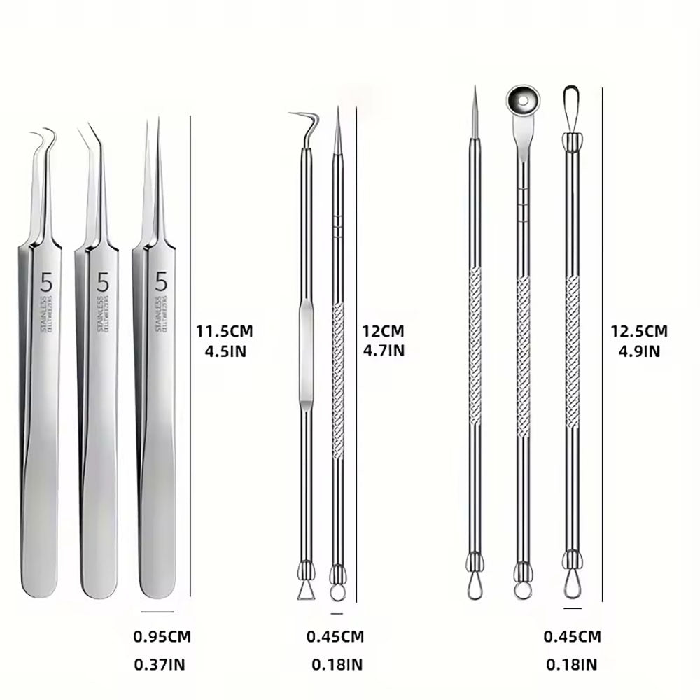 8Pcs Stainless Steel Blackhead Removal Tool Set 30320