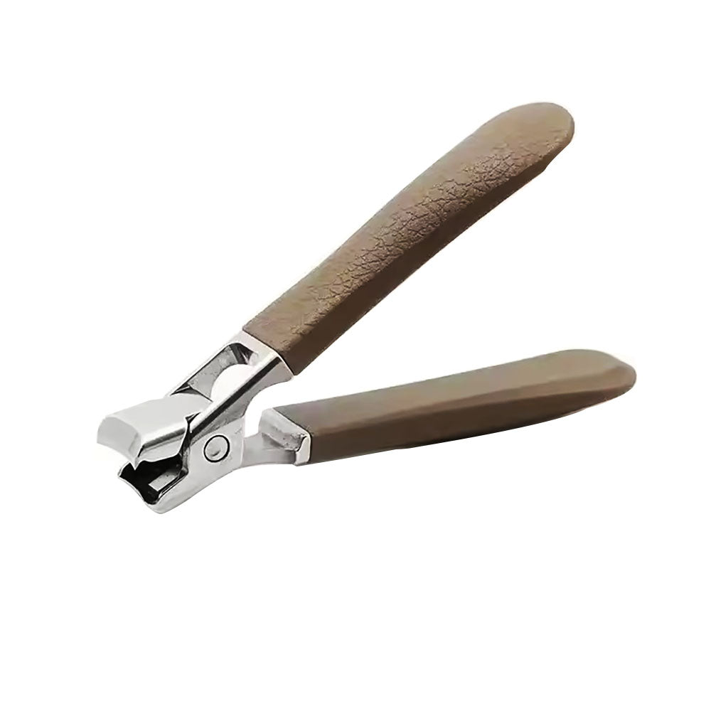 Professional Anti-Splash Thick Hard Nail Clipper Brown 46318