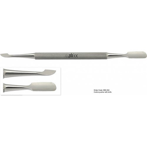 MBI-304 Cuticle Pusher W/ Knife