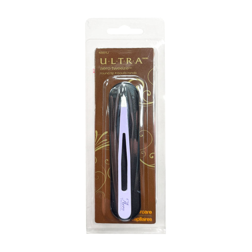 Ultra Aero Tweeze Round Tip Stainless 4861