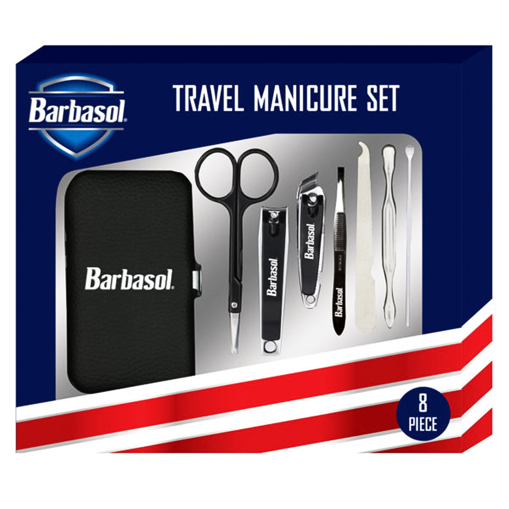 Bộ Chăm Sóc Móng Tay Du Lịch Barbasol 8 Món CBG1-1002-BLK 84127