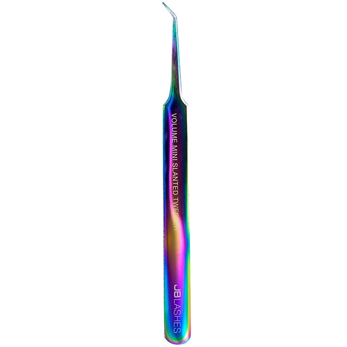 JBLashes Volume Mini Slanted Tweezer Titanium - JBA1008