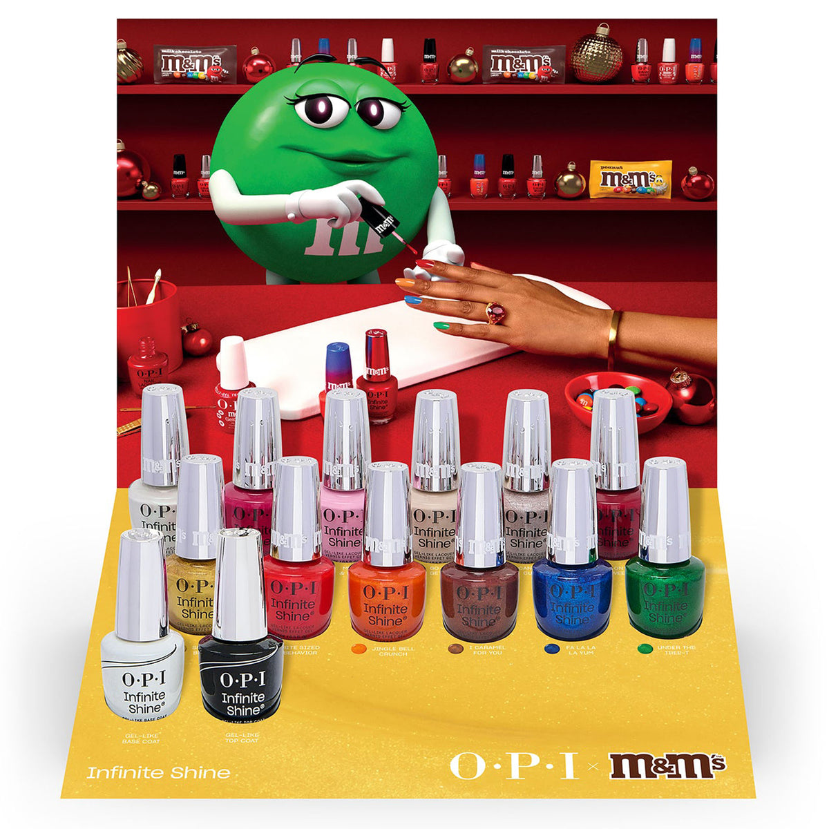 OPI Infinite Shine Holiday 2026 OPI x M&M's HRT45