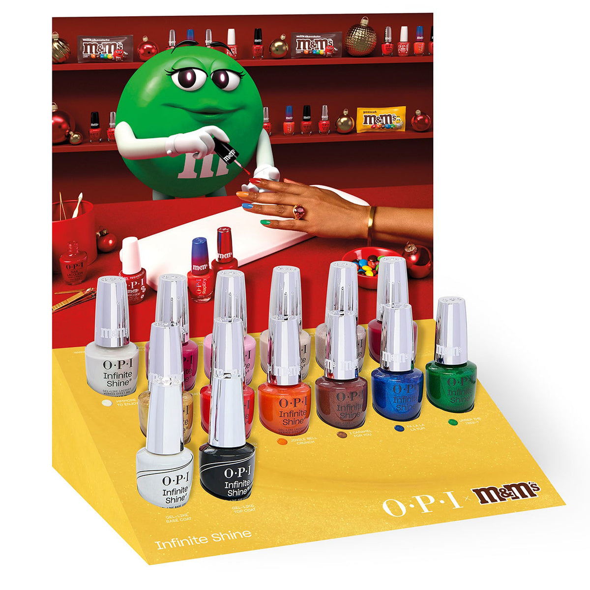 OPI Infinite Shine Holiday 2026 OPI x M&M's HRT45