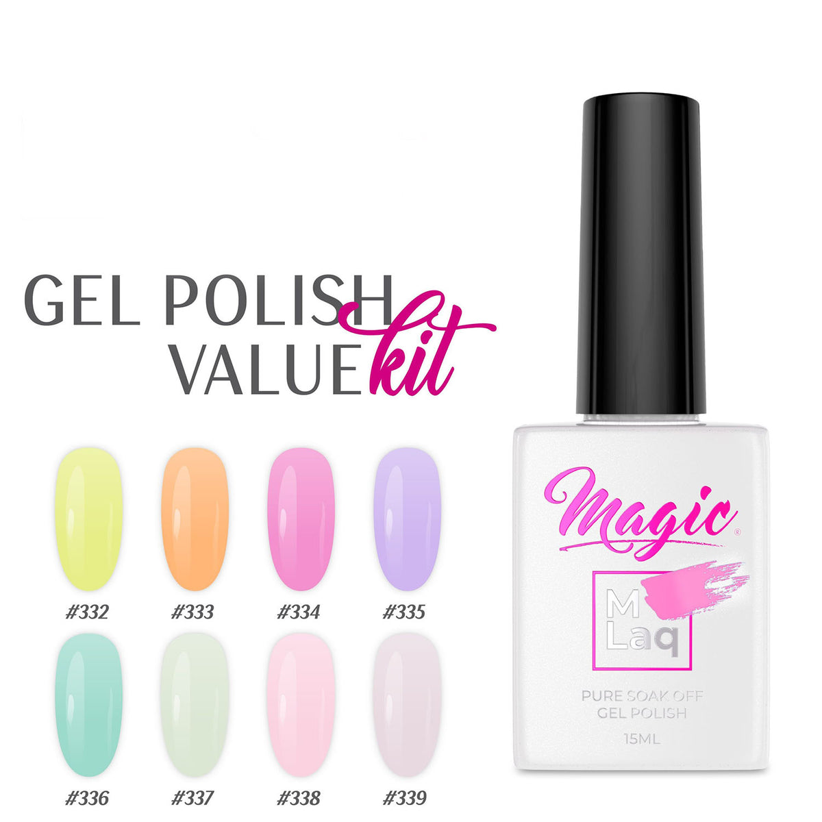 Bộ Gel Polish Giá Trị Hệ Thống Gel Phép Thuật - Tông Màu Pastel Nhẹ Nhàng