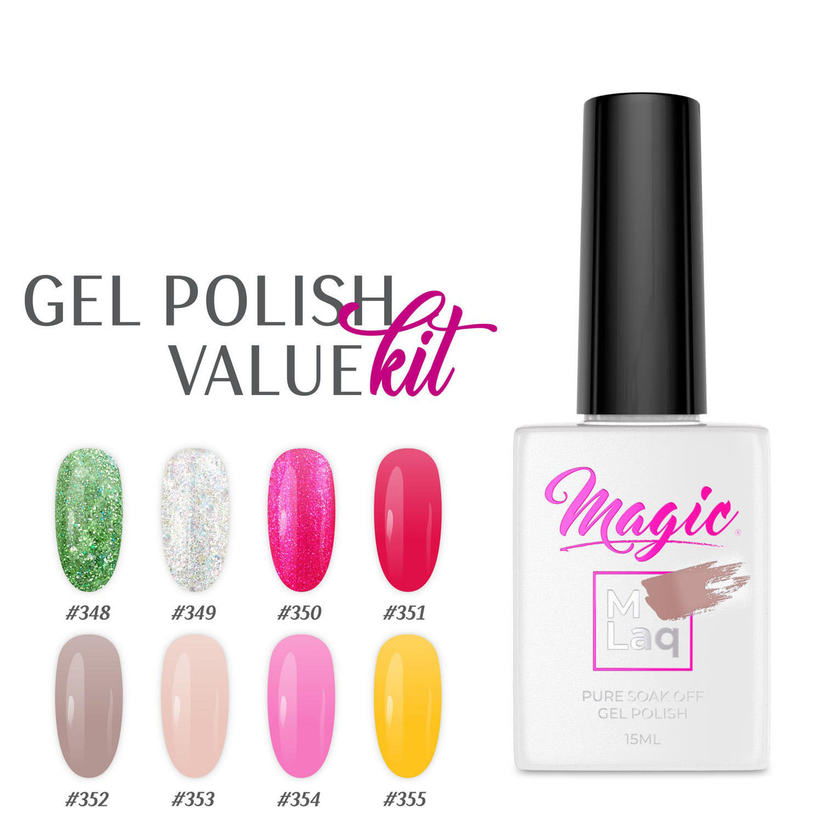 Bộ Gel Đánh Bóng Móng Tay Hệ Thống Magic Gel - Kỳ Nghỉ Sang Trọng 74740