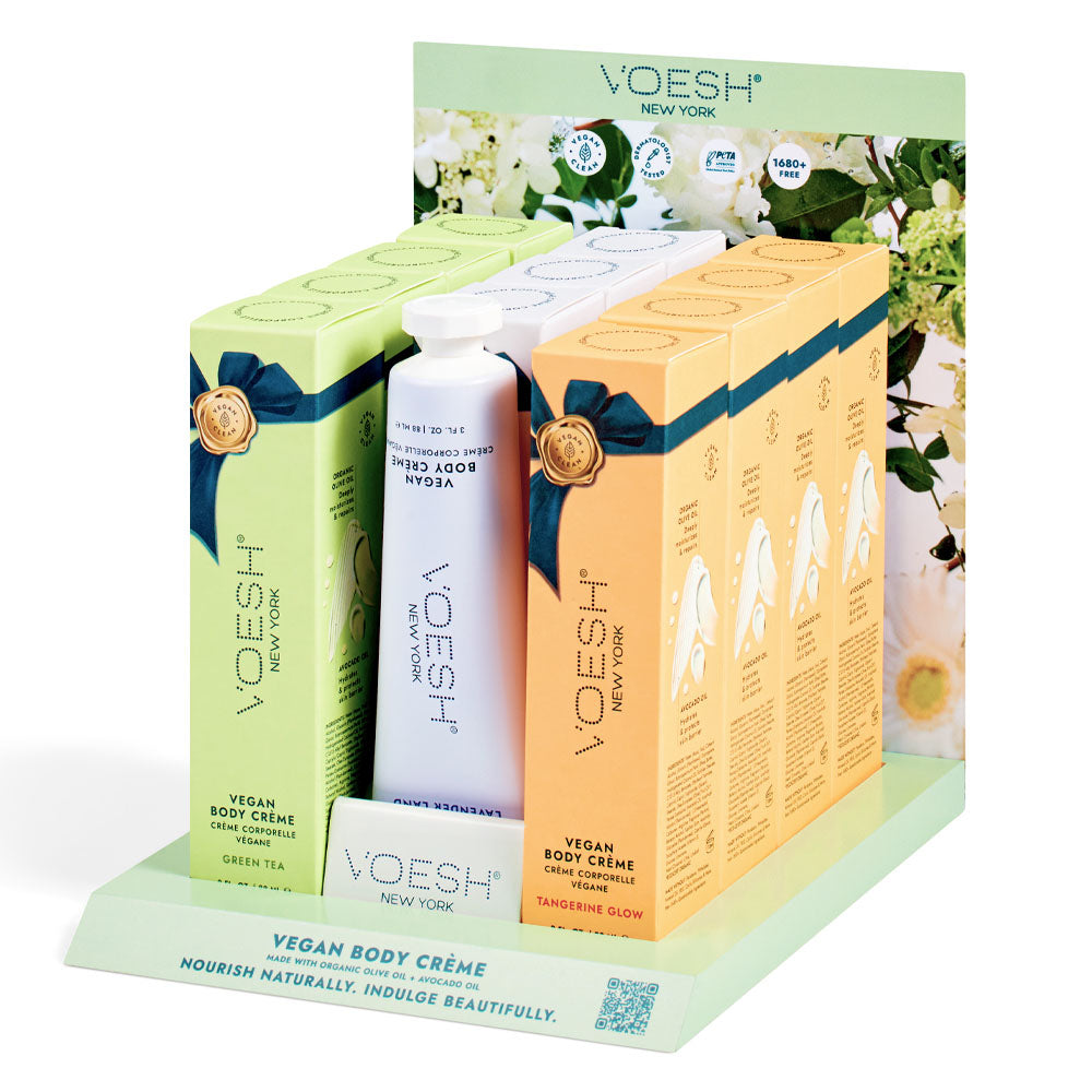Voesh Vegan Body Creme Display Kit VDU103VBH-12