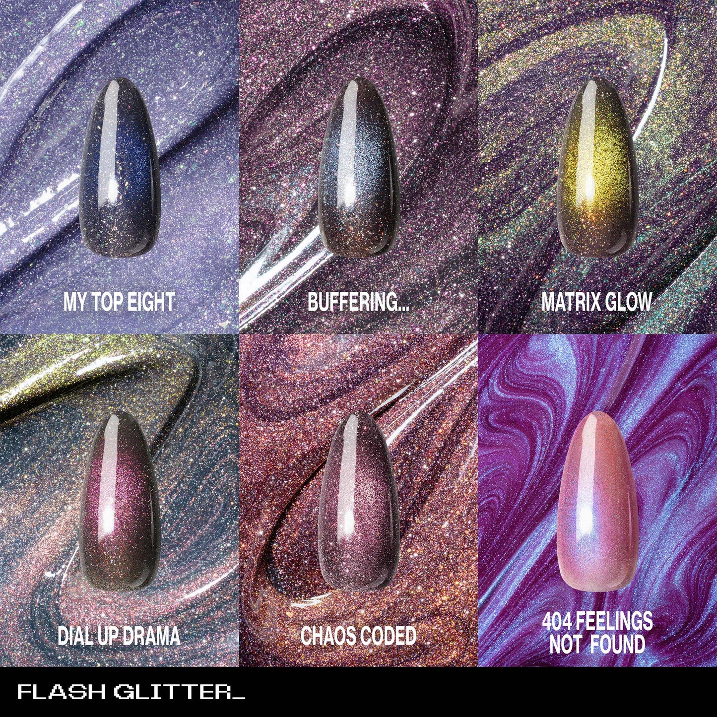 Apres PRISMATIC Flash Glitter Dazzling & Light-Reflective