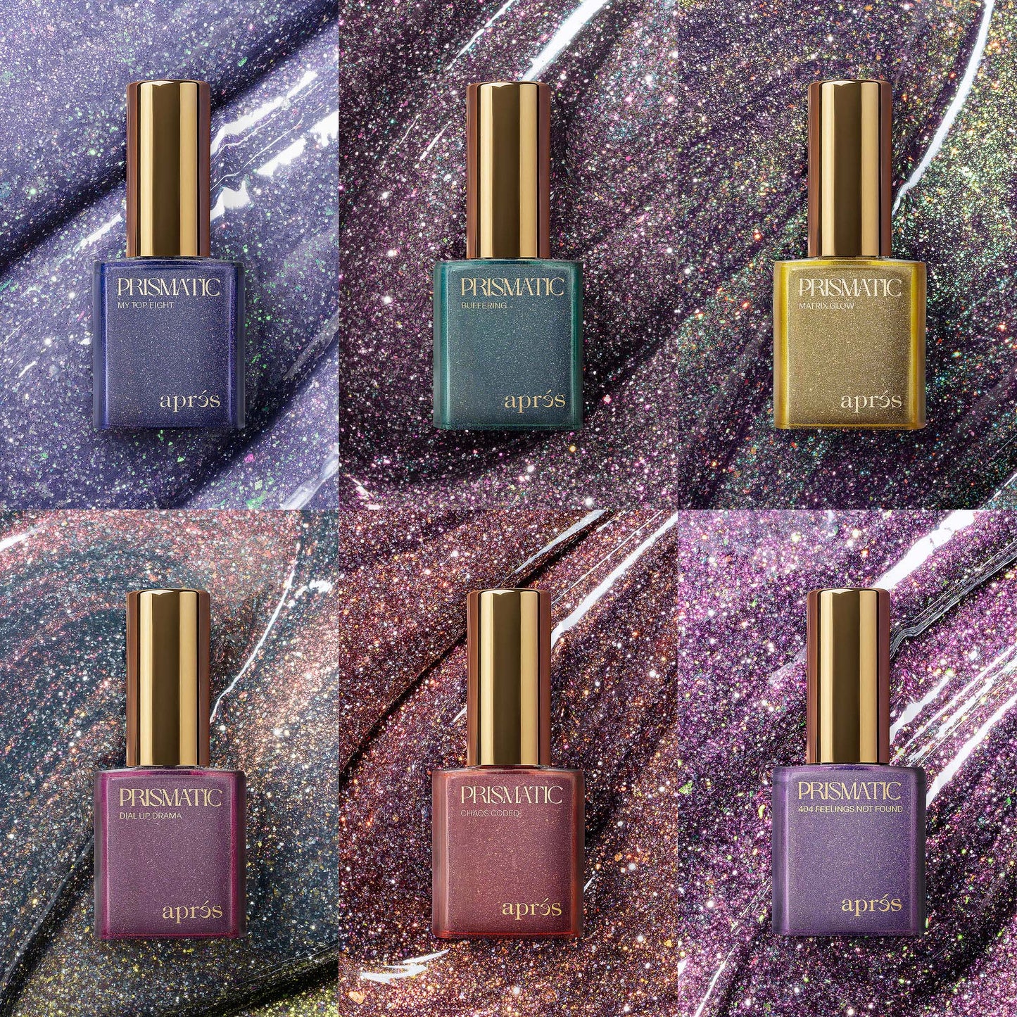 Apres PRISMATIC Flash Glitter Dazzling & Light-Reflective