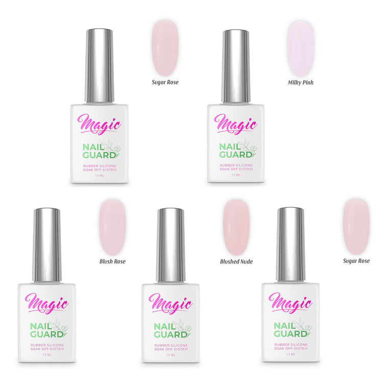 Magic NailGuard Sheer Pink Top Gel Value Pack 75716