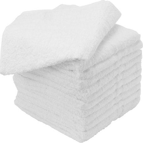 Facial Cloth (Towel) White 12"x12" - 5 Dozen #D9345