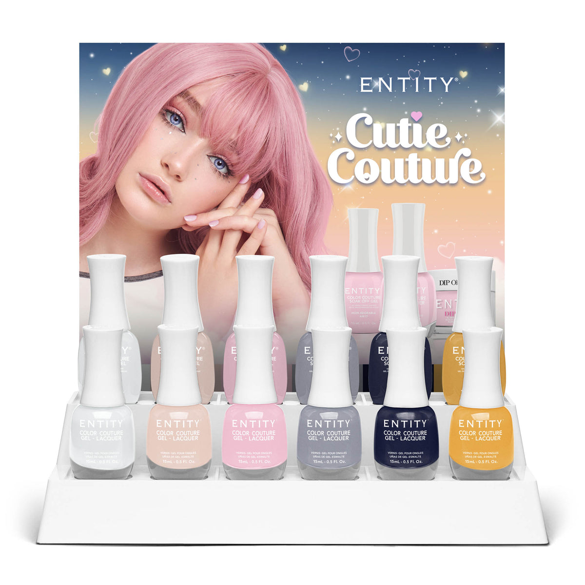 Bộ 12 Gel & Sơn móng Entity Cutie Couture hỗn hợp 5130019