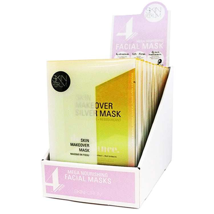 SKINFORUM Skin Makeover Mask-4 Stes (Detox+Radiance) Display