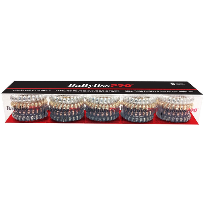 BaBylissPRO Traceless Hair Rings 5 Packs - 38500