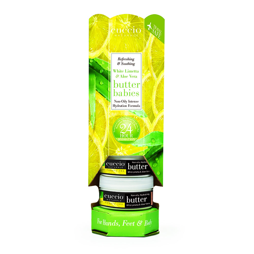 Cuccio Butter Babies Tower 6Pcs White Limett&Aloe CNSC8043