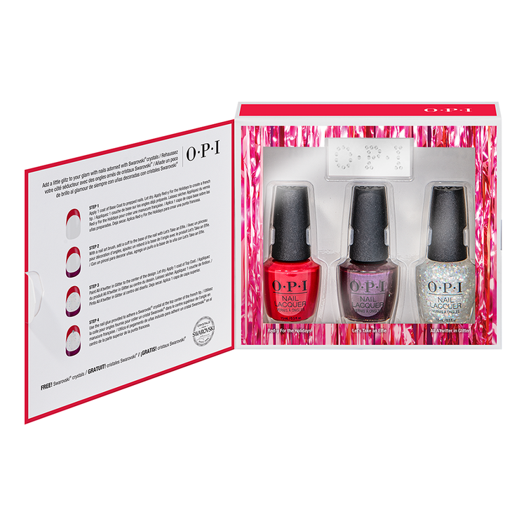 OPI Nail Lacquer Shine Bright Trio Pack With GWP HRM23