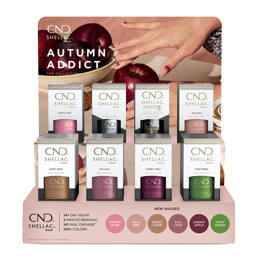 Bộ Trưng Bày 16 Chai CND Shellac Autumn Addict 00823
