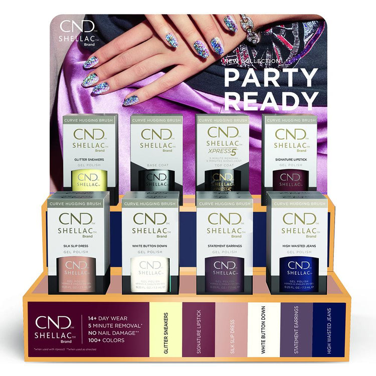 CND Shellac Fall Collection 2021 Party Ready Display 16pcs