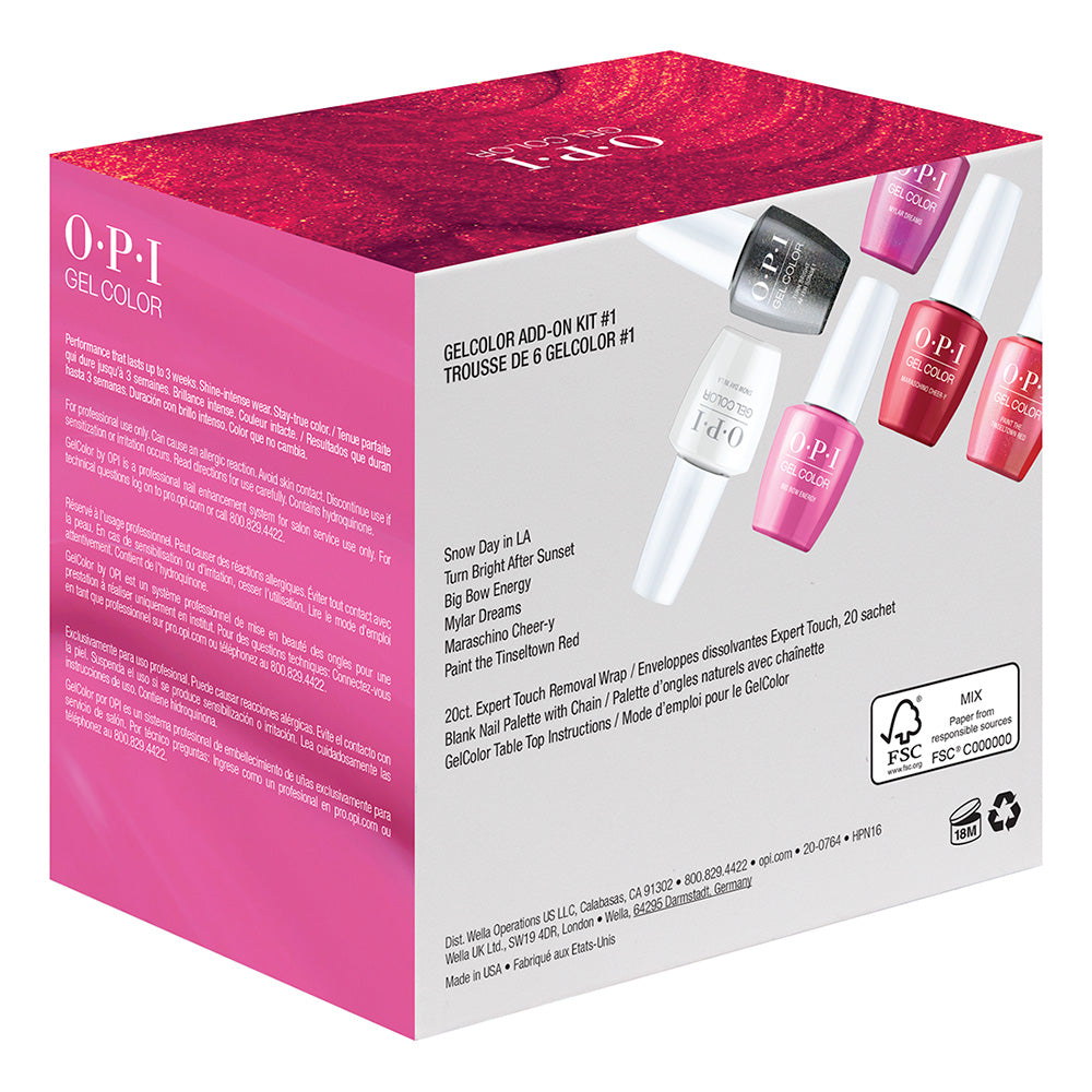 OPI Gelcolor Collection Célébration Kit d'appoint 6 Pièces #1 HPN16