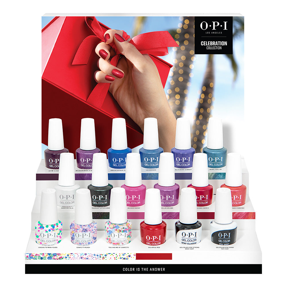 OPI Gelcolor Celebration Collection 18PC Display HPN19