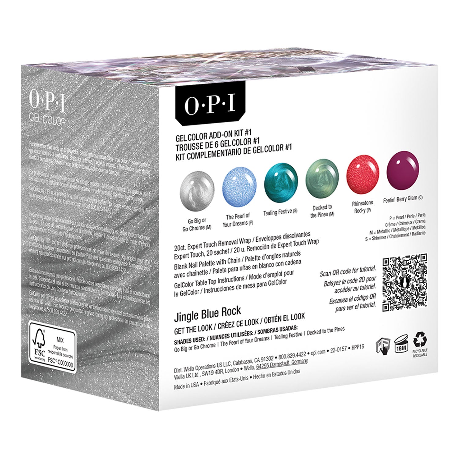 OPI Gelcolor Jewel Be Bold 6PC Add-On Kit#1 HPP16