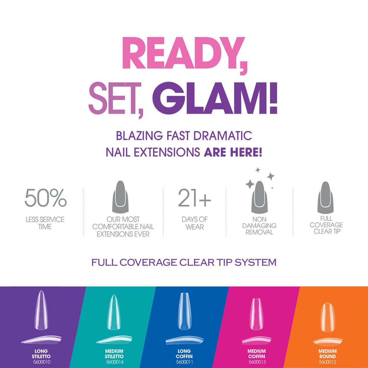 Entity Soft Gel Kit Long Stiletto 5640004