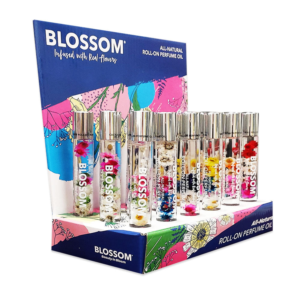 Dầu Thơm Thiên Nhiên Blossom 18 Chai Kèm Hộp Trưng Bày BLP018-B