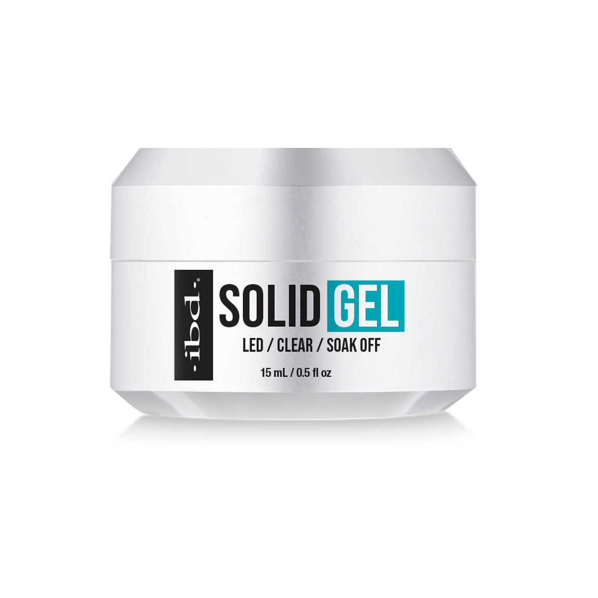 Ibd Soak Off LED Solid Gel Adhesive Clear 0.5 fl oz 37527