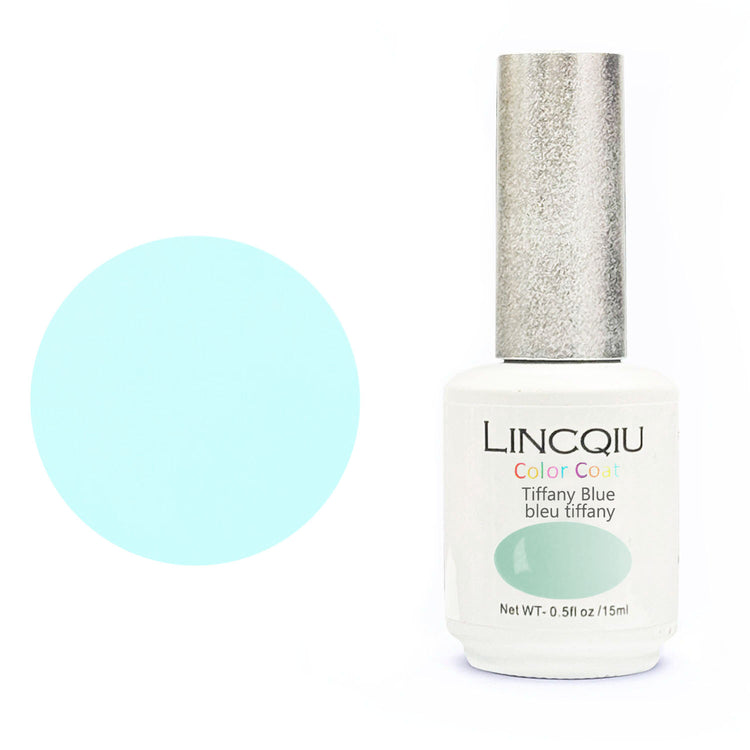 Linc Q Gel Polish 0.5 fl oz #261 Color Coat Tiffany Blue