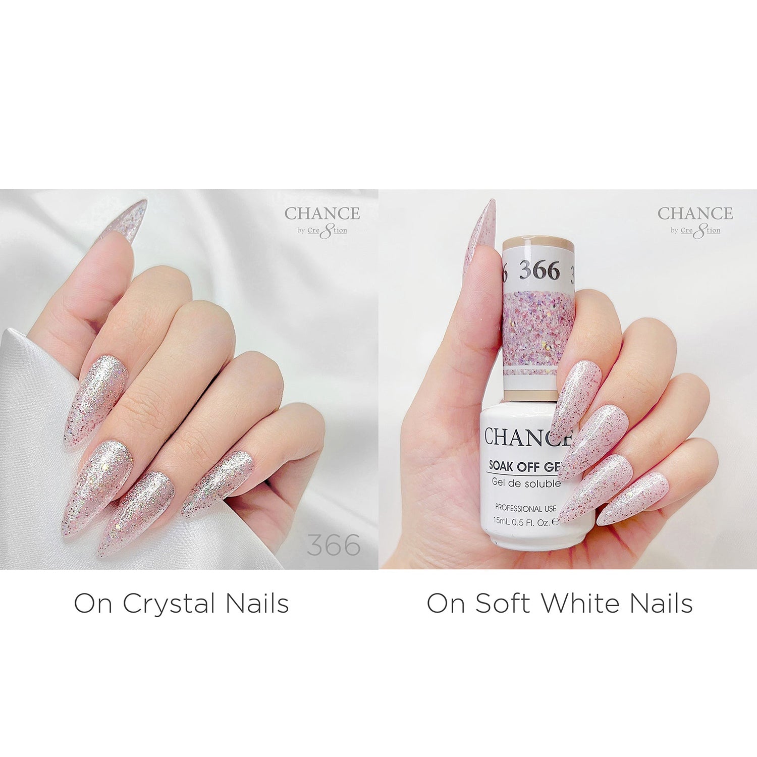Chance Soak Off Gel 0.5oz - Diamond Dust 366