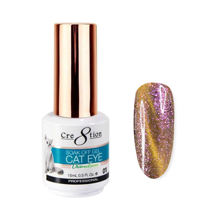 Cre8tion Soak Off Cat Eye Gel Chameleon #01 0916-0571