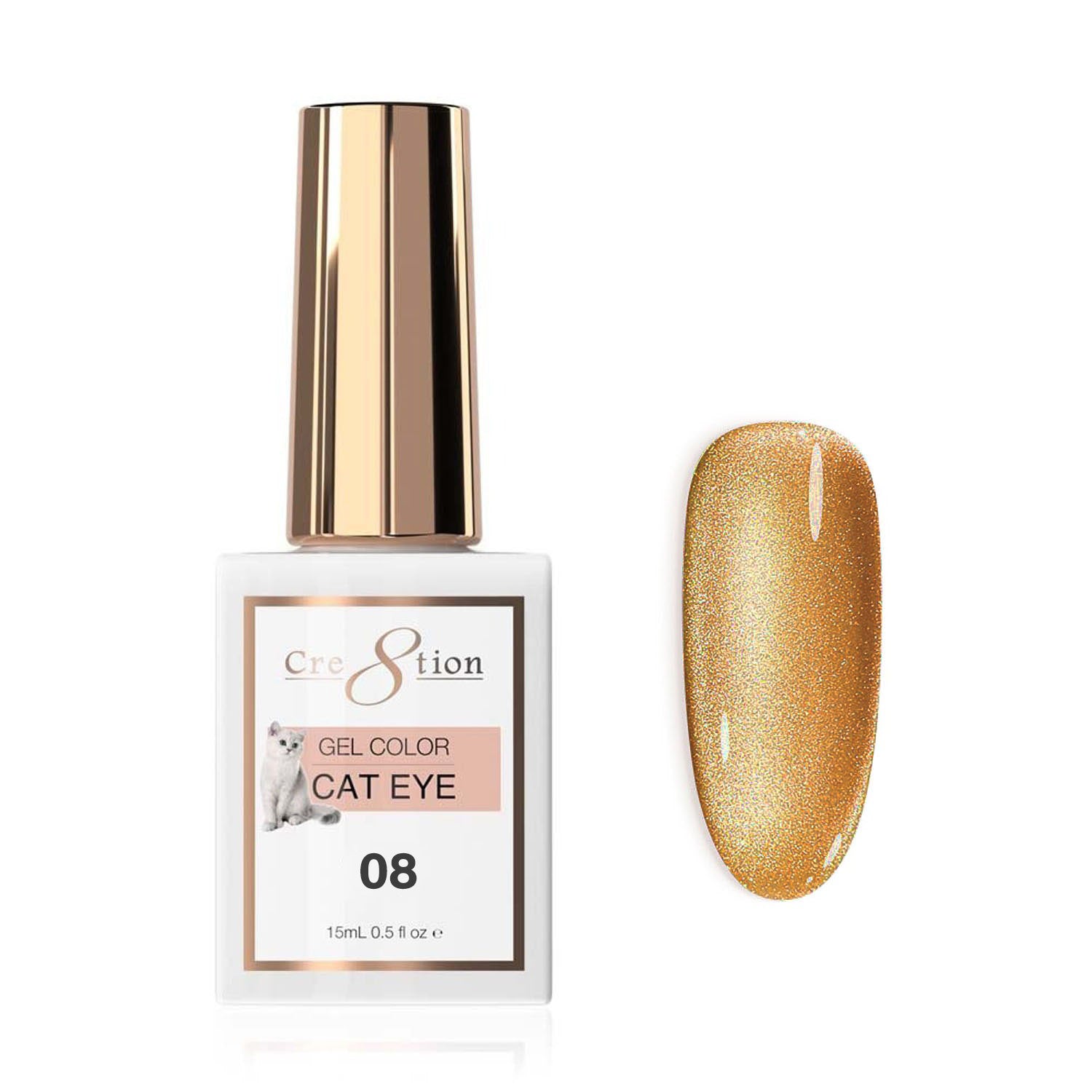Cre8tion Soak Off Cat Eye Gel #08 0916-0578