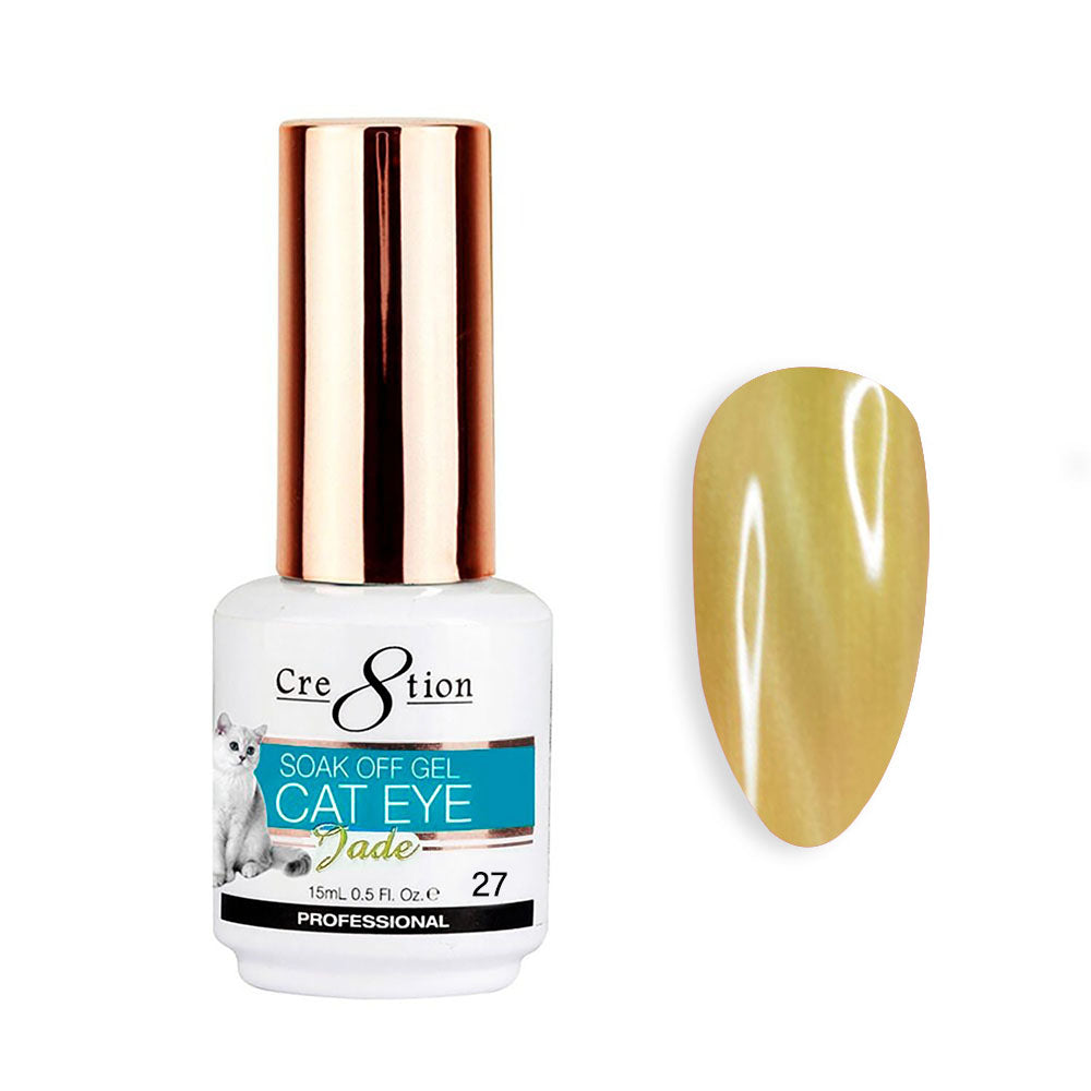 Cre8tion Soak Off Cat Eye Gel Jade #27 0916-0830