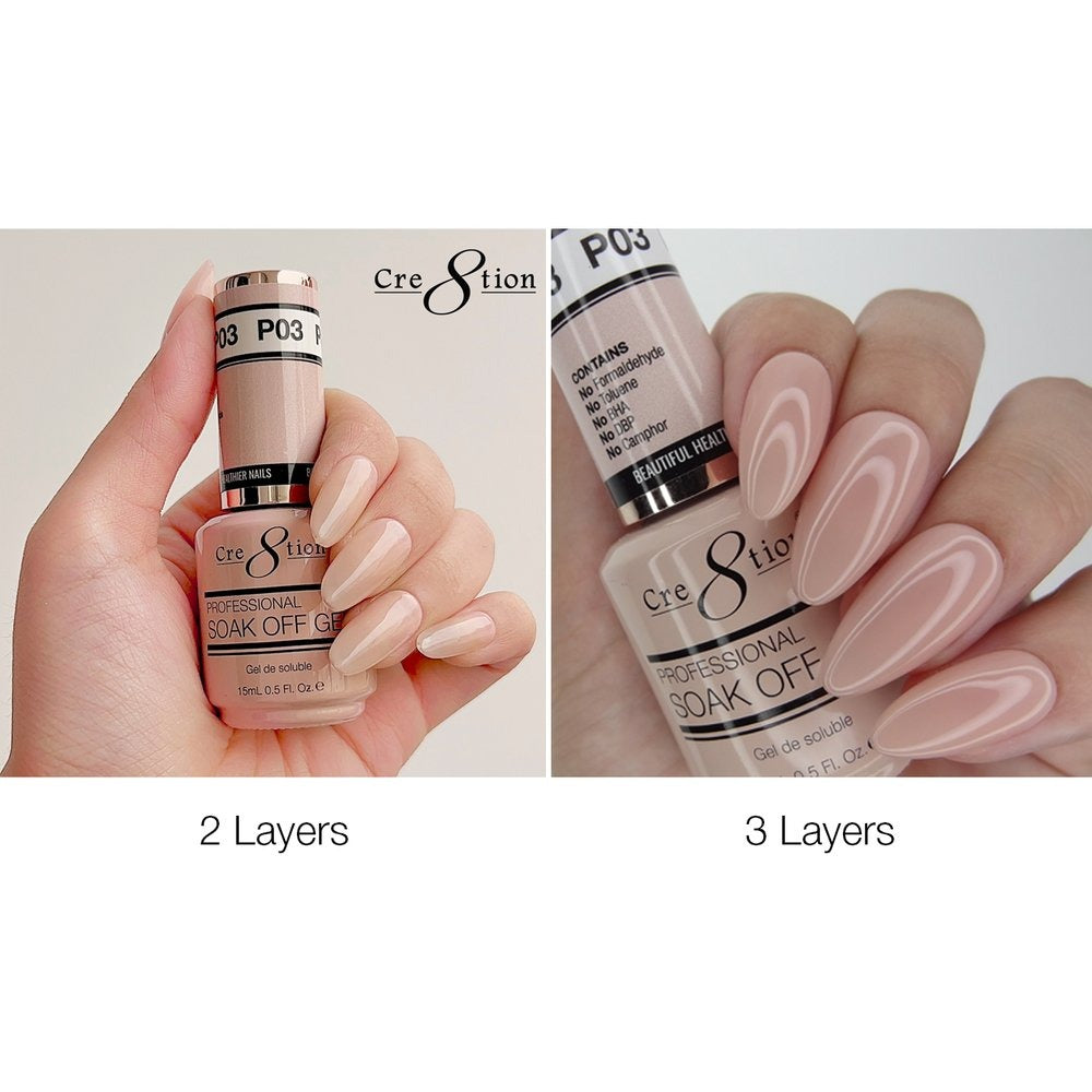 Cre8tion French Collection Soak Off Gel 0.5 oz P03 09620