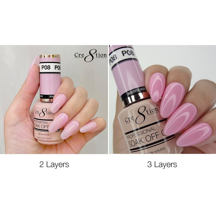 Cre8tion French Collection Soak Off Gel 0.5 oz P08 07044
