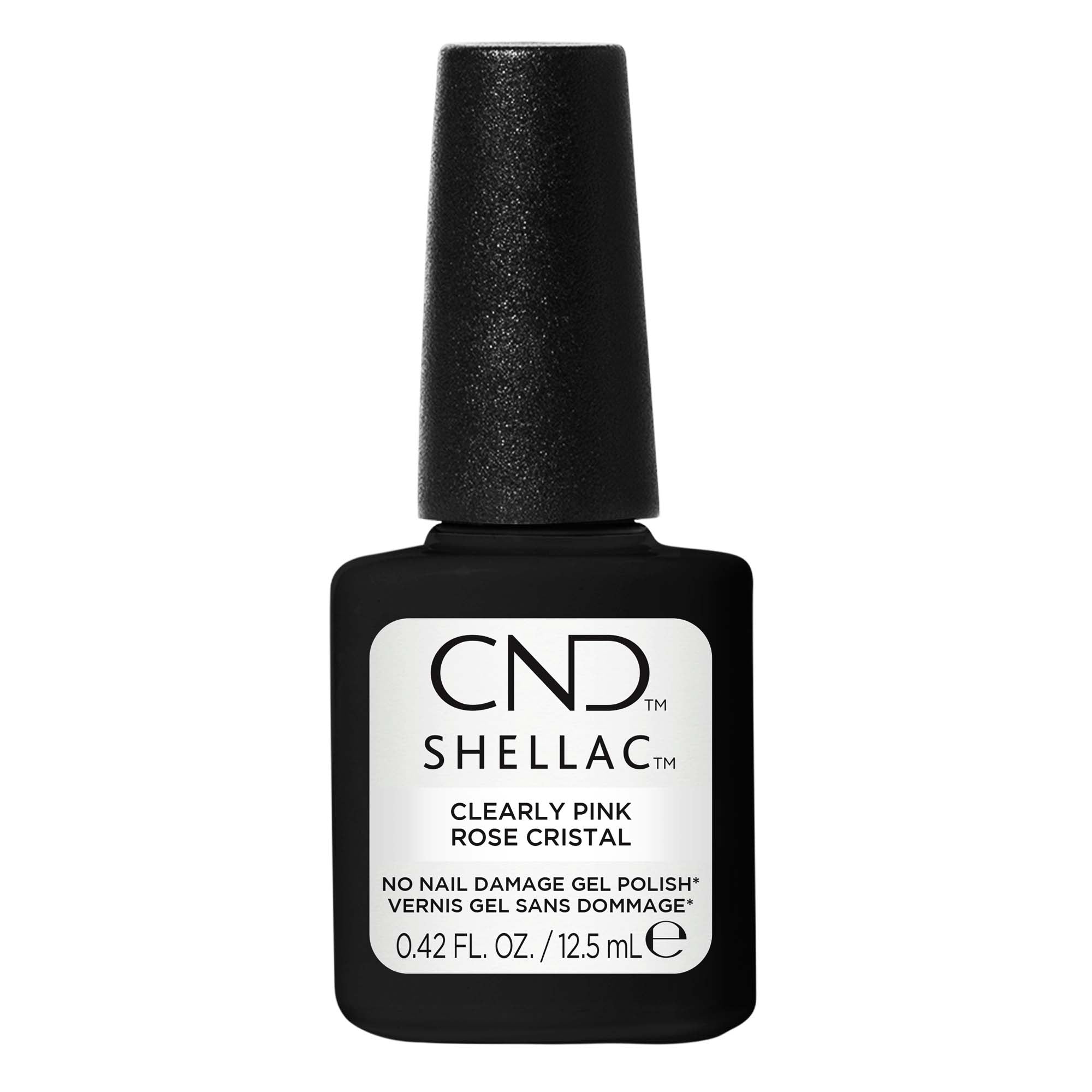 CND Shellac CLEARLY PINK #001 0.42 oz 02041