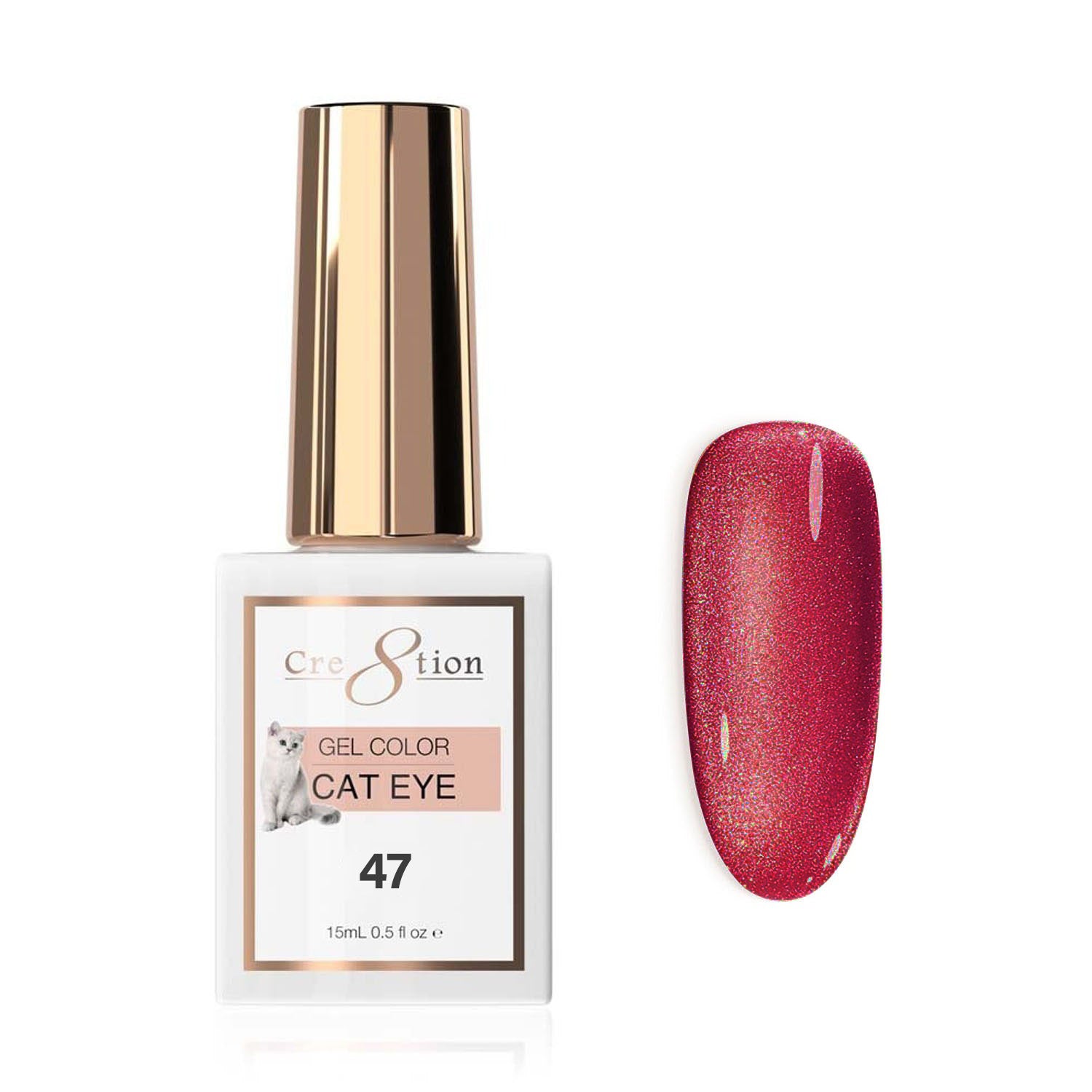 Cre8tion Soak Off Cat Eye Gel #47 0916-1834