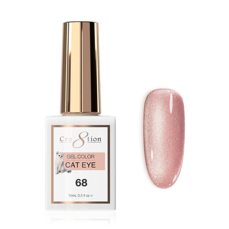 Cre8tion Cat Eye Nude Soak Off Gel 0.5 oz #68 1812