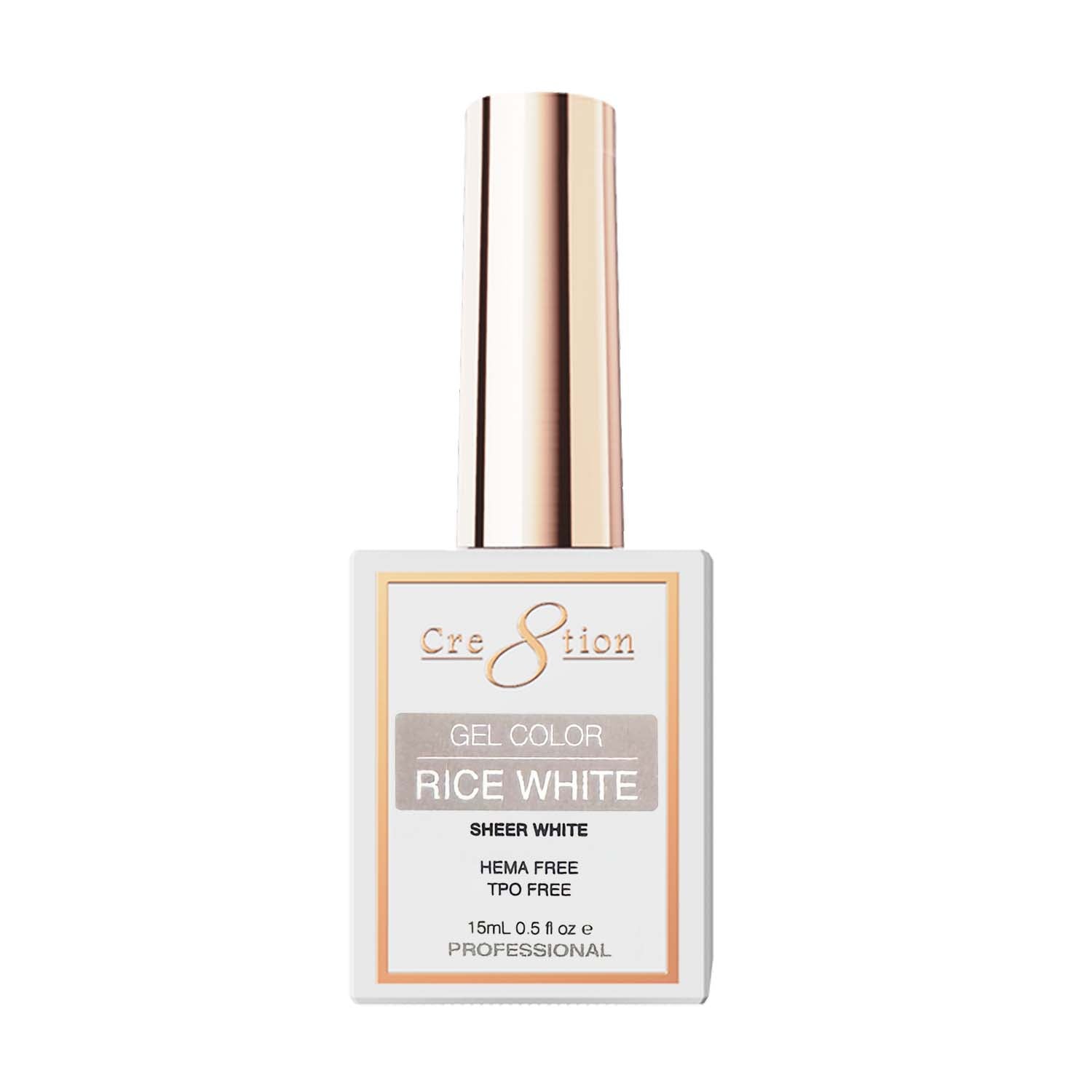 Cre8tion Gelcolor Rice White 0.5 oz 0916-3704 03423