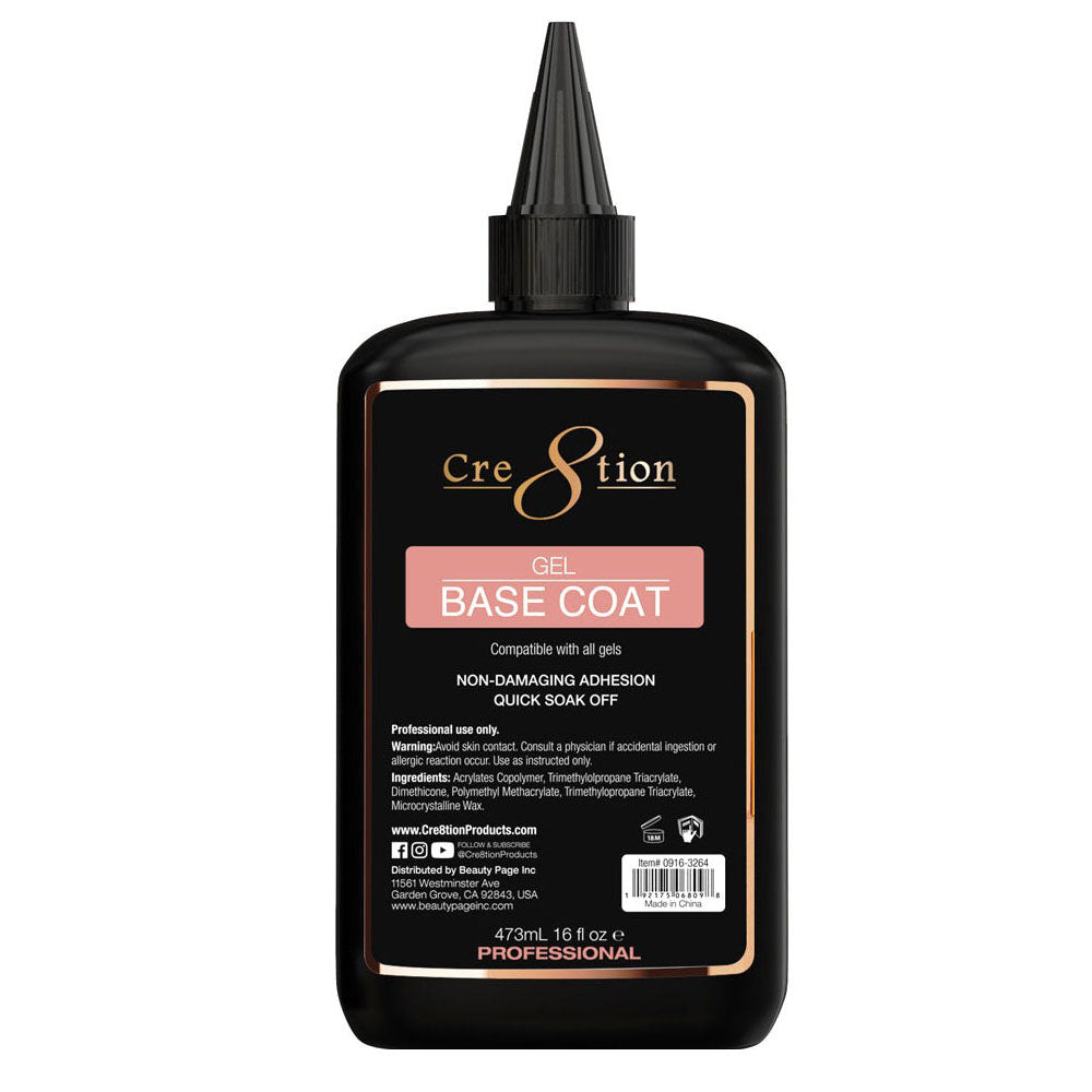 Base coat gel semi-permanent Cre8tion 16 fl oz 0916-3264 / 06809