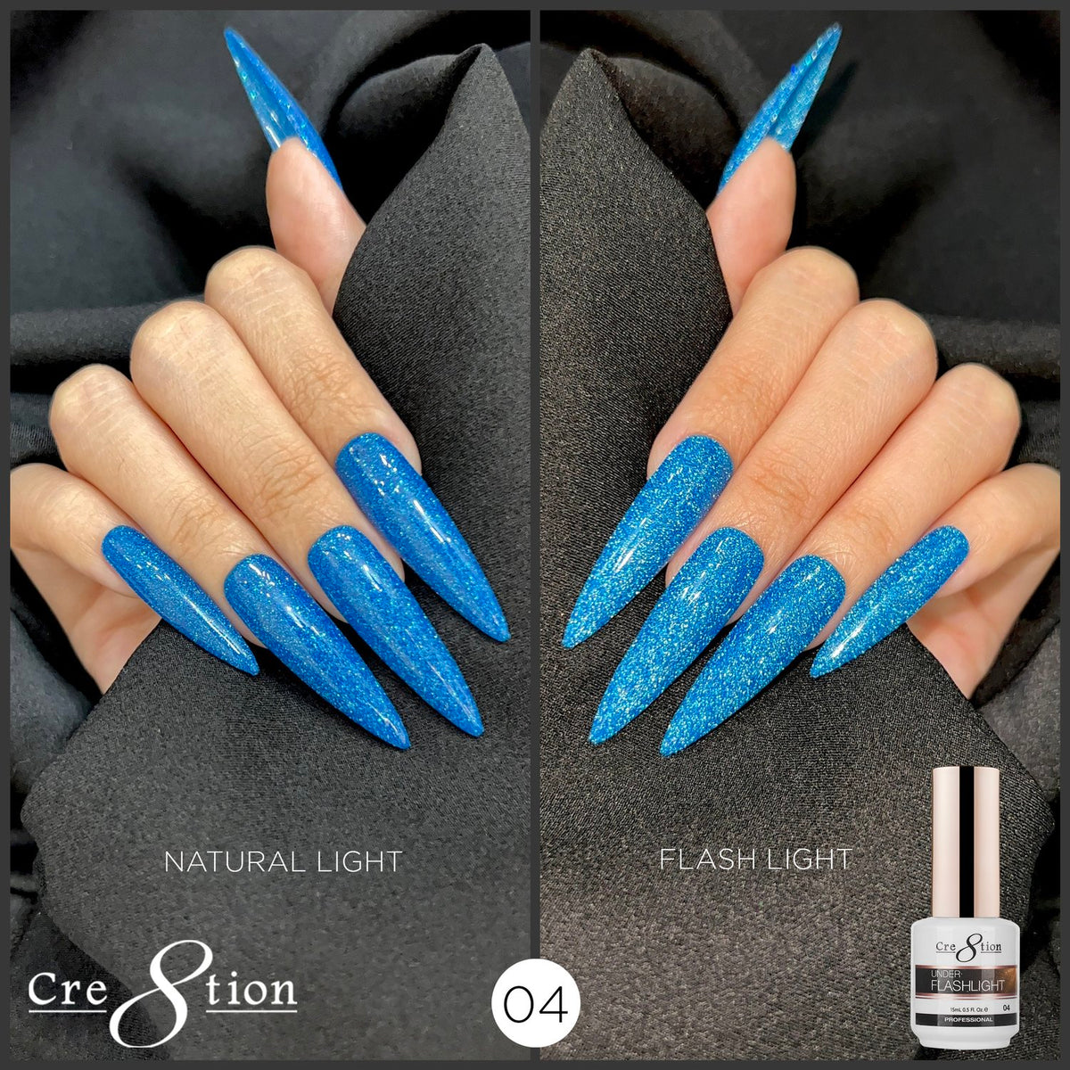 Gel Soak Off Cre8tion Sous Lampe de Poche 0,5 oz 04 3606
