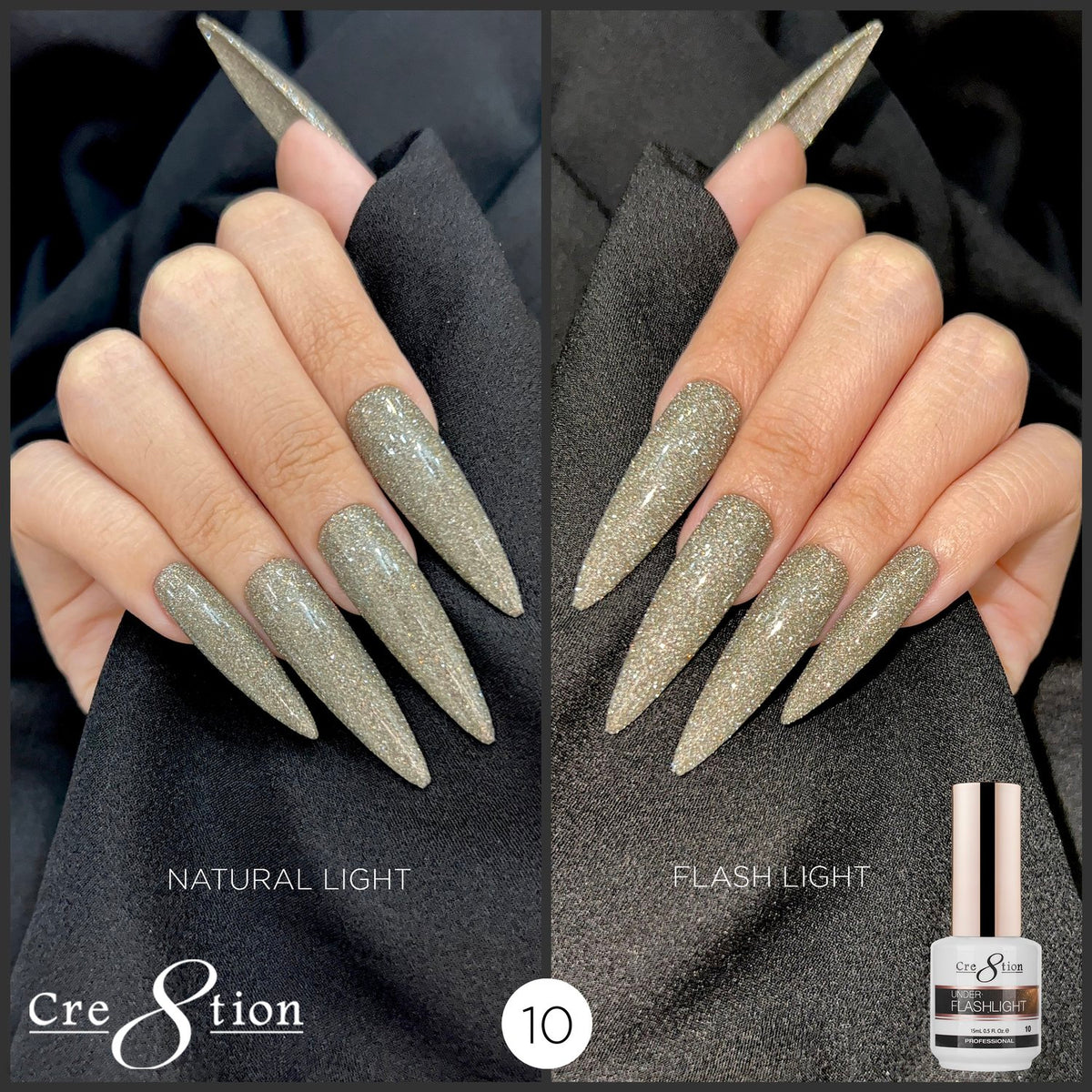 Gel à faire tremper Cre8tion Under Flashlight 0.5 oz 10 3612