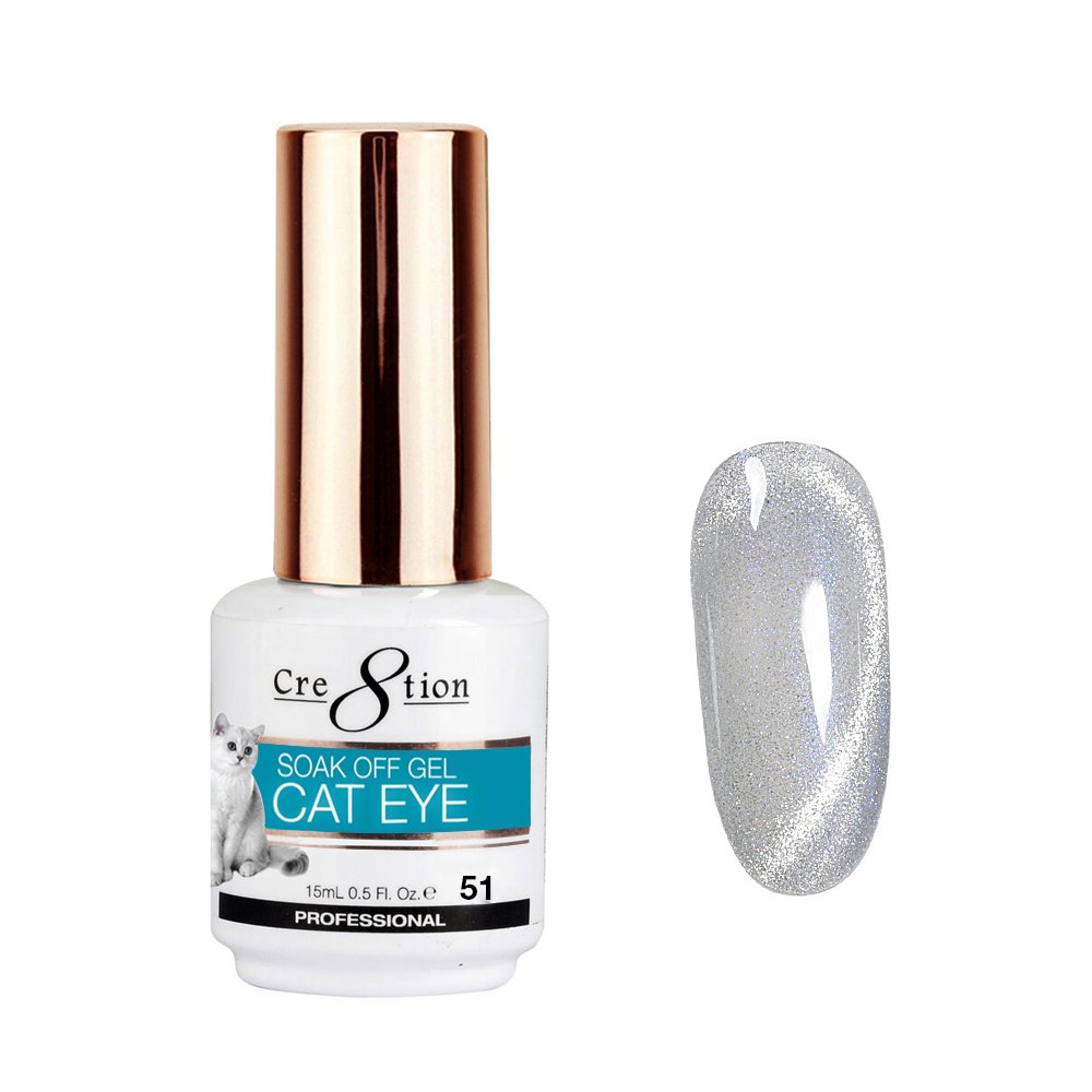 Cre8tion Cat Eye Crystal Soak Off Gel 0.5 oz #51 3328